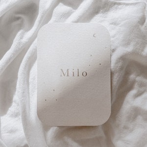 Birth card | Baby card | customizable | minimalist | Birth card |