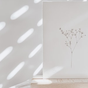 Postkarte | minimalistische Blume | Grußkarte | Postkarte | Geschenkkarte | Kunstdruck | DIN A6 | Motivation