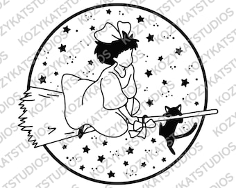 Kiki's Delivery Service, EPS, SVG, PNG Digital Download