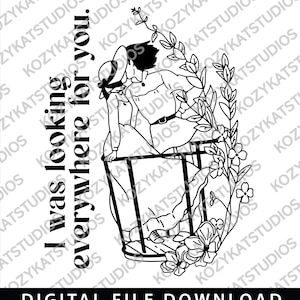 Howl&#39;s Moving Castle, Howl & Sophie, EPS, SVG, PNG Digital Download
