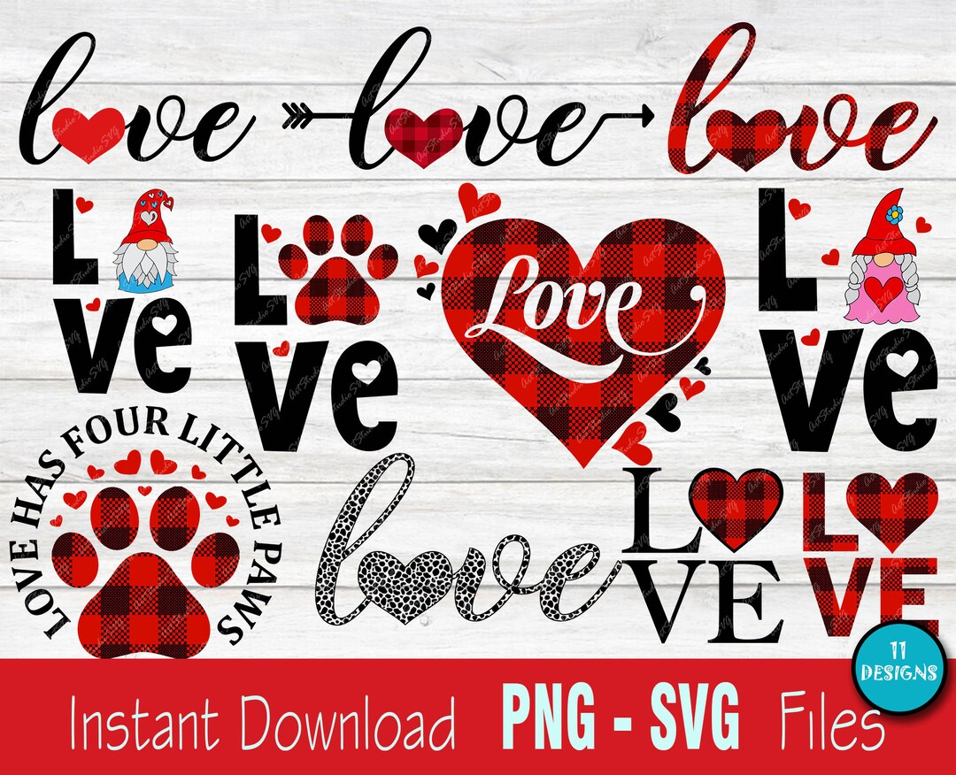 Valentine Shirt Svg Bundle - Love Day SVG Bundle - SVG Valentines Day ...