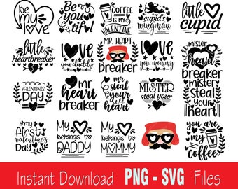 Valentine svg bundle, Valentines Day TShirt Designs, SVG Valentines day, funny sayings svg, Valentine Cut Files, Silhouette Cricut  Files