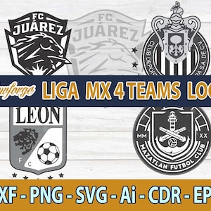 Liga MX Futbol Mexicano, Fc Juarez, Chivas, Leon Fc, Mazatlan Fc - GLOWFORGE Files, Glowforge svg, SVG, laser cut files, glowforge svg files