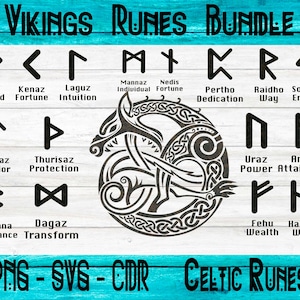 Viking Runes SVG, Rune SVG Cut File, Vegvisir Svg, Viking Symbol Svg ...
