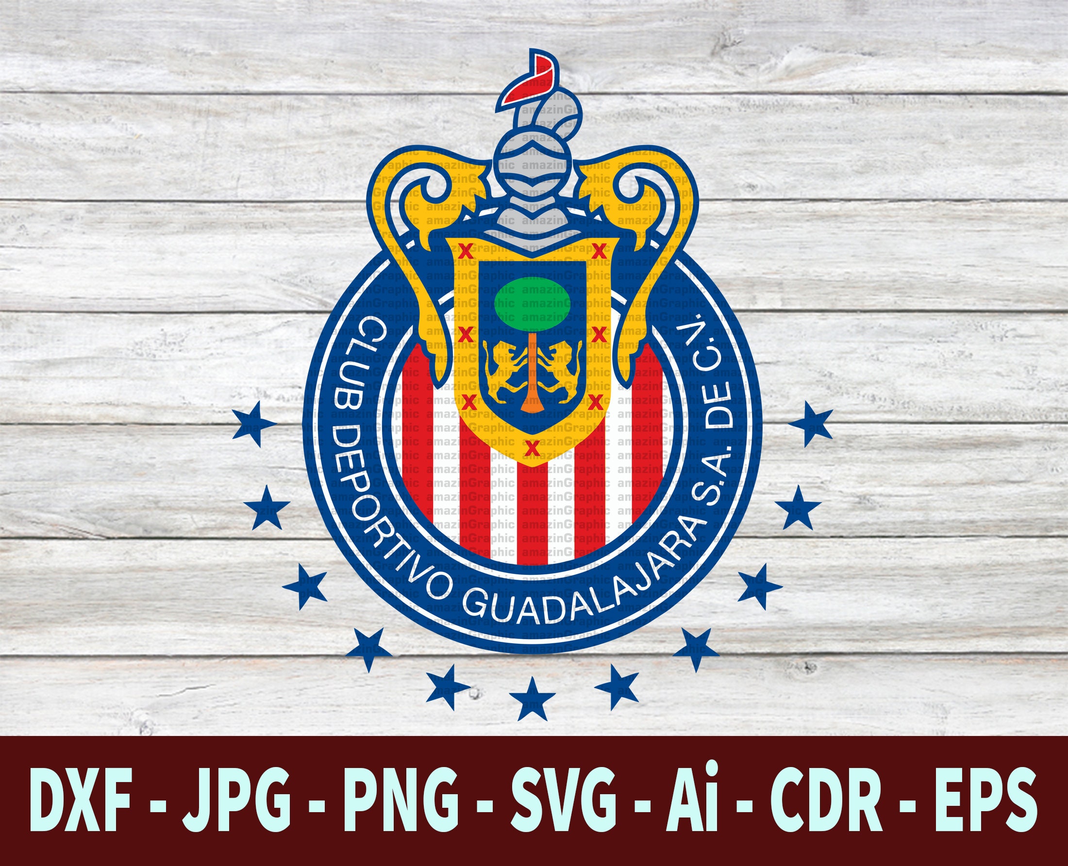 Chivas Guadalajara Vinyl Decal Sticker – Club Deportivo Guadalajara – Jalisco Hydro