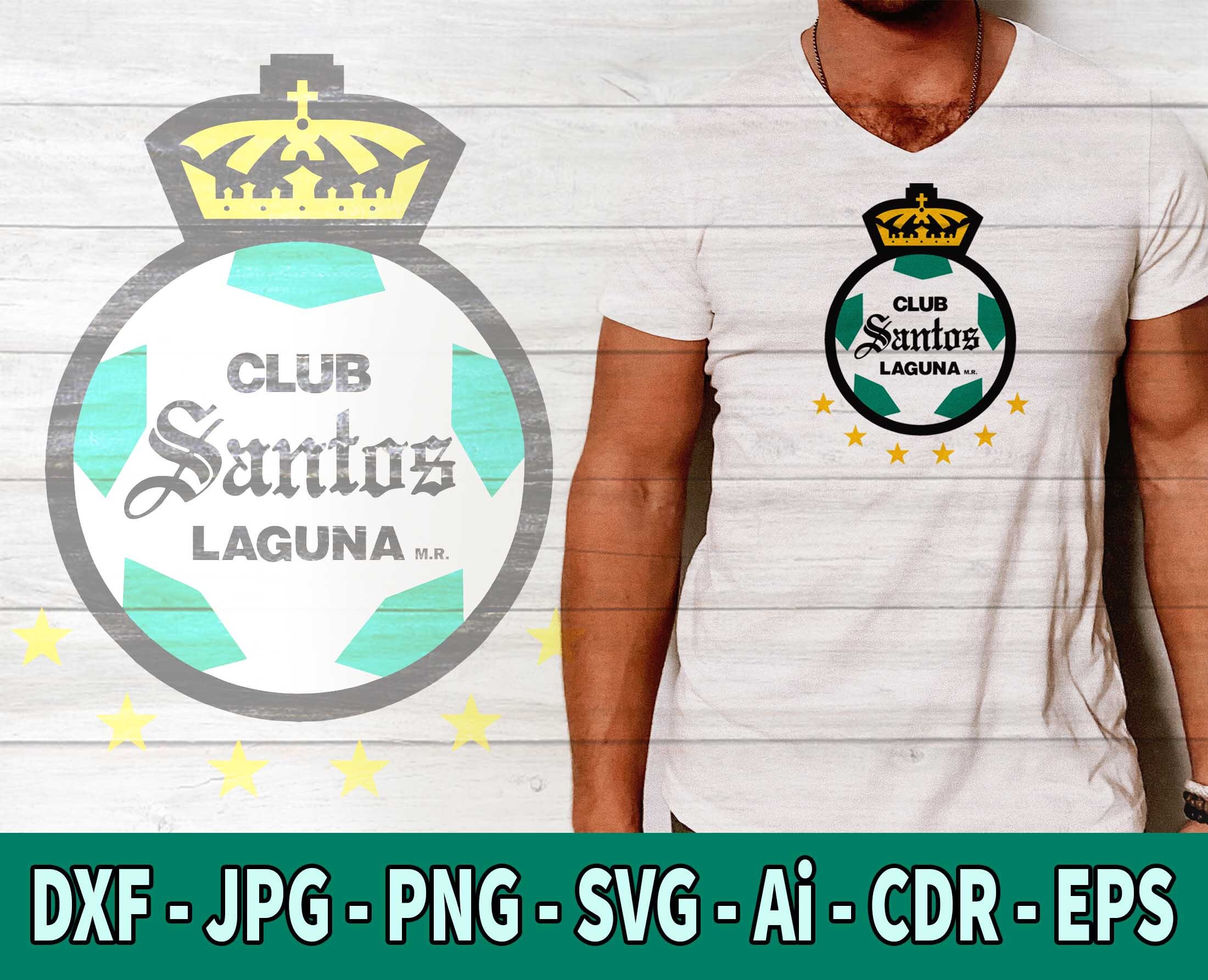 Liga MX SVG Santos Liga MX Futbol Svg Cutting File Santos Etsy