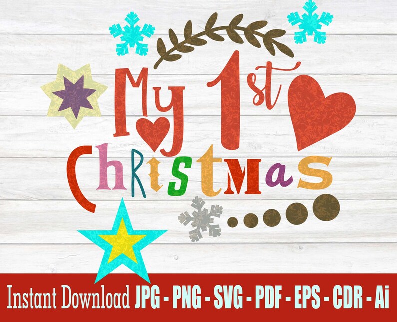 My First Christmas SVG Bundle First Christmas SVG Babys Etsy