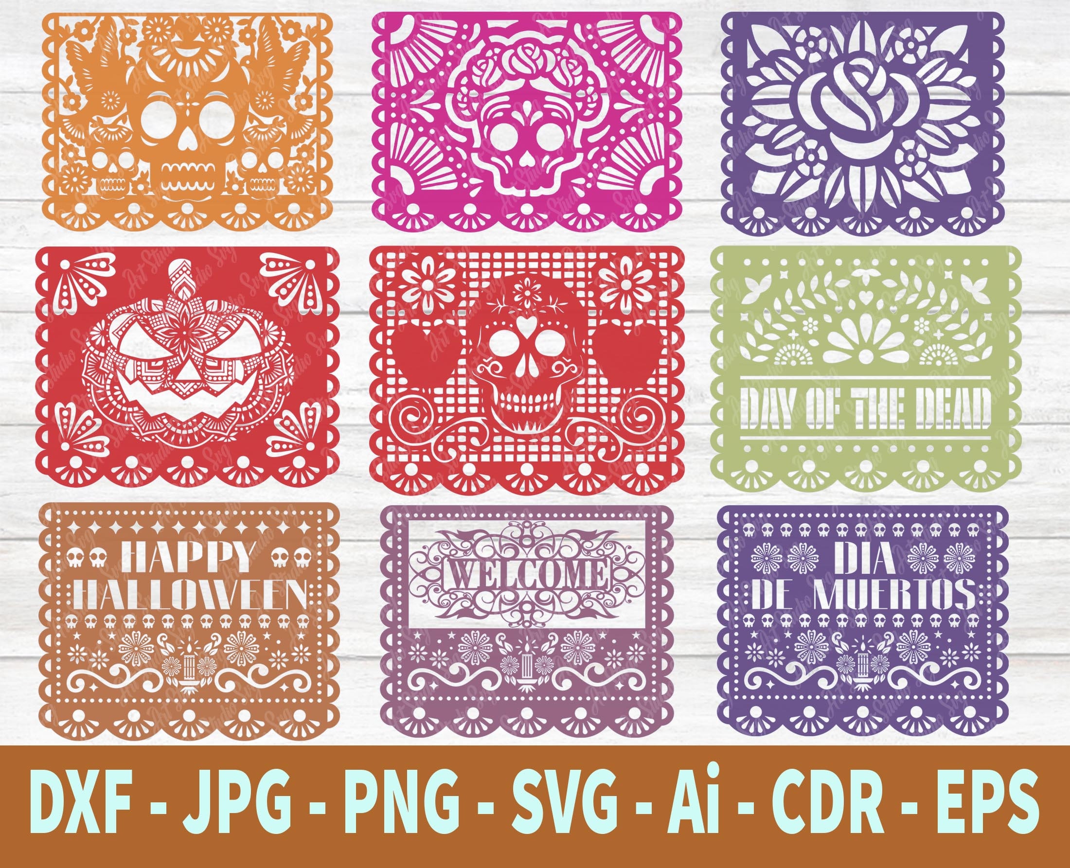 Rcraft™ Papel Picado Day of the Dead Craft Vinyl