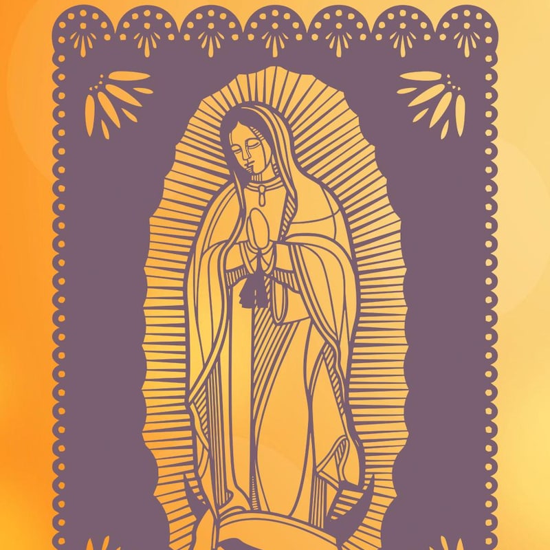 Guadalupe stencil Etsy España