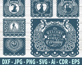 Pacote de designs cricut de casamento, designs cricut de casamento, ARQUIVOS SVG DE CASAMENTO, svg de festa de casamento, arquivos de corte para cricut