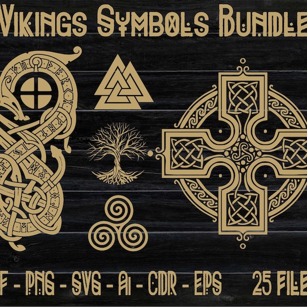 Vikings Symbols SVG Bundle, Celtic and Viking Svg Bundle, Celtic Kont Svg, Viking Design Svg, Celtic Tree Of Life Svg Bundle, İrish PNG