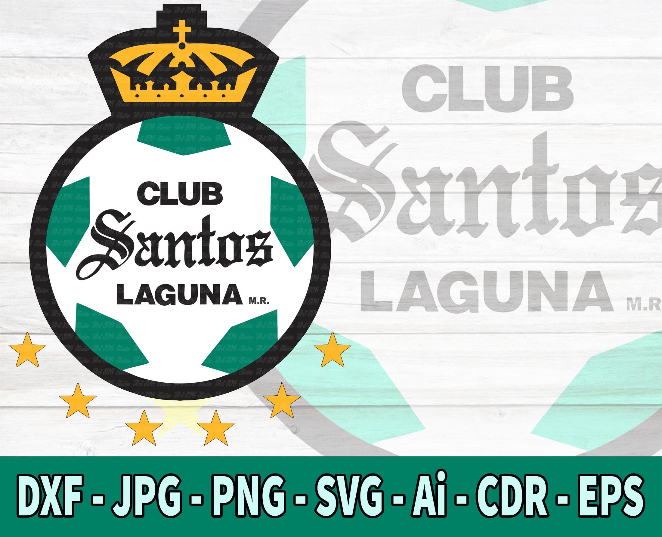 Liga MX SVG Santos Liga MX Futbol Svg Cutting File Santos - Etsy Denmark