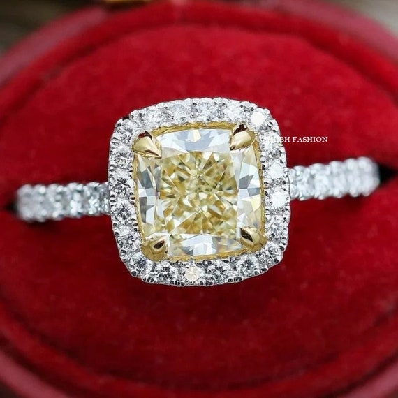 3 carat yellow diamond ring outlet
