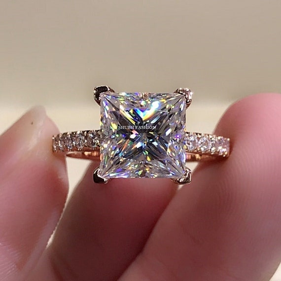 Rectangle engagement ring | Rectangle engagement rings, Engagement rings,  Beautiful engagement rings