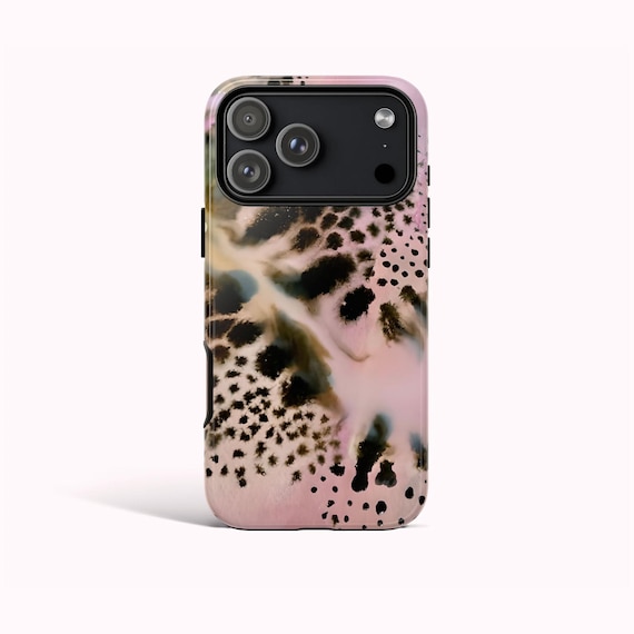 PINK Cheetah Phone Case, Animal Print Case, iPhone 17 16 15 14 13 12 11 Pro Max, Samsung Galaxy S25 S24 S23 S22 Ultra, Google Pixel