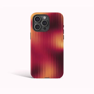 SUNSET GRADIENT Phone Case, Red Orange Preppy Aesthetic Case, iPhone 16 15 14 13 12 11 Pro Max, Samsung Galaxy S25 S24 S23 S22 Ultra, Pixel