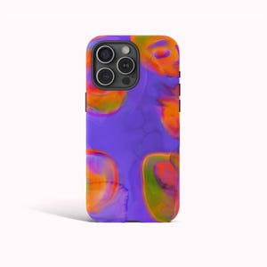 ECLECTIC PURPLE ORANGE Phone Case, Modern Aesthetic, iPhone 16 15 14 13 12 11 Pro Max, Samsung Galaxy S25 S24 S23 S22 Ultra, Google Pixel