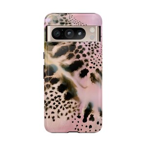 Funda rosa con estampado de guepardo para teléfono, compatible con iPhone 17, 16, 15, 14, 13, 12, 11 Pro Max, Samsung Galaxy S25, S24, S23, S22 Ultra y Google Pixel. imagen 5