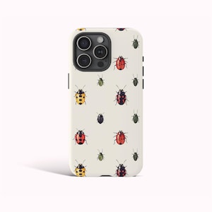 VINTAGE BUG Phone Case, Ladybug Aesthetic Case, iPhone 16 15 14 13 12 11 Pro Max, Samsung Galaxy S25 S24 S23 S22 Ultra, Google Pixel