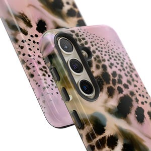 Funda rosa con estampado de guepardo para teléfono, compatible con iPhone 17, 16, 15, 14, 13, 12, 11 Pro Max, Samsung Galaxy S25, S24, S23, S22 Ultra y Google Pixel. imagen 8