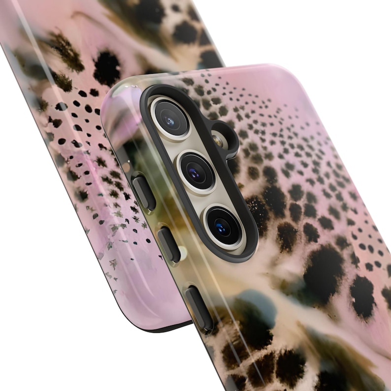 Funda rosa con estampado de guepardo para teléfono, compatible con iPhone 17, 16, 15, 14, 13, 12, 11 Pro Max, Samsung Galaxy S25, S24, S23, S22 Ultra y Google Pixel. imagen 8