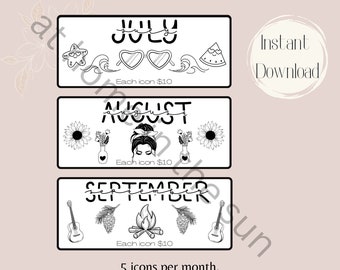 12 Month Savings Challenge Printable: Monthly Tracker (Digital Download)