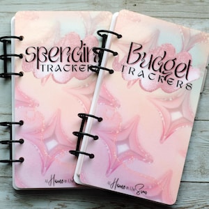 Sobres con pestaña para carpeta de presupuesto rosa, tarjetas de seguimiento de presupuesto digital A6, hojas de seguimiento de gastos, libro de presupuesto, billetera reutilizable para dinero en efectivo