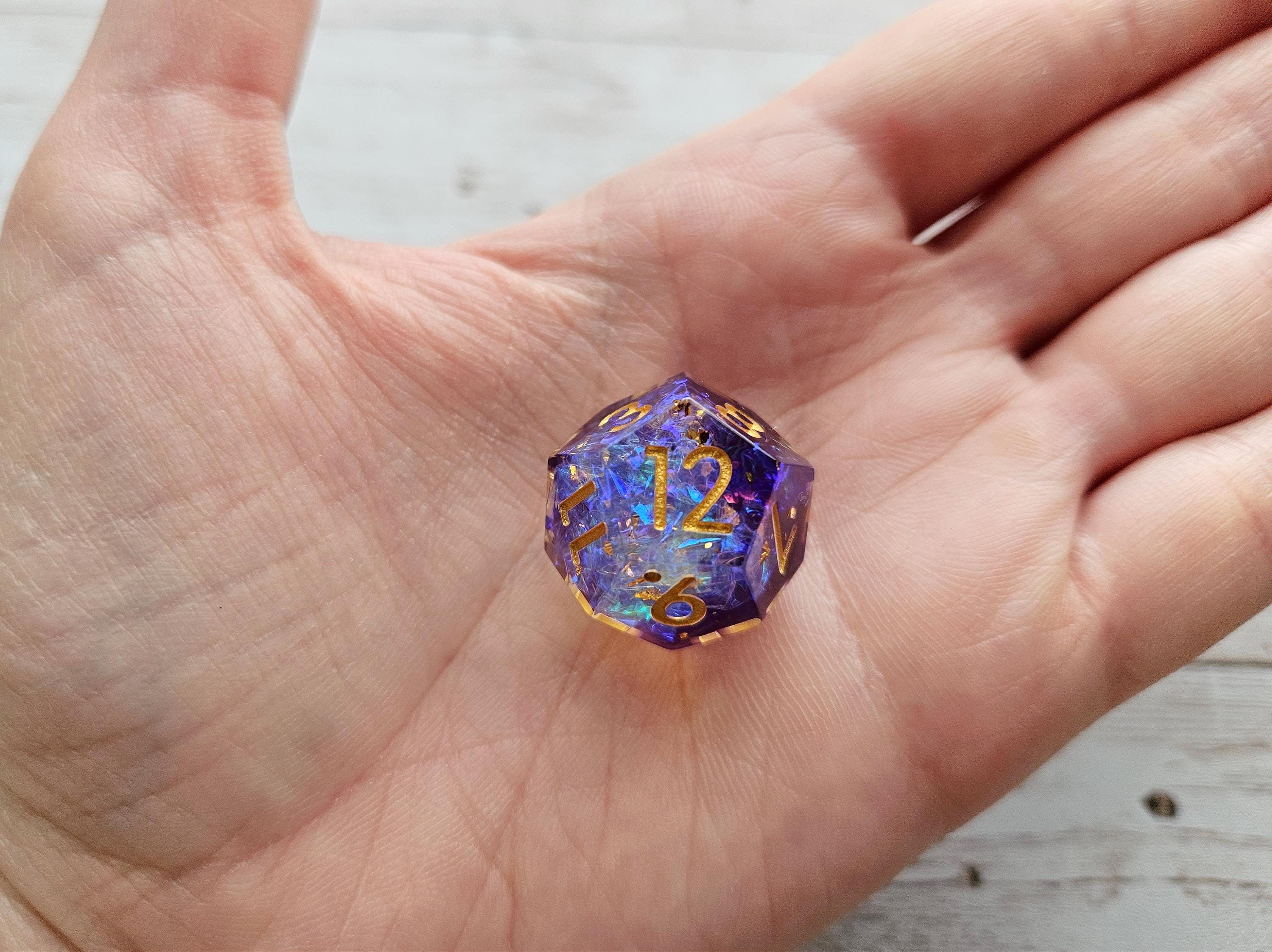 Resin 12-sided Dice, Game Die, Randomizer Saving Challenge Saving Money ...