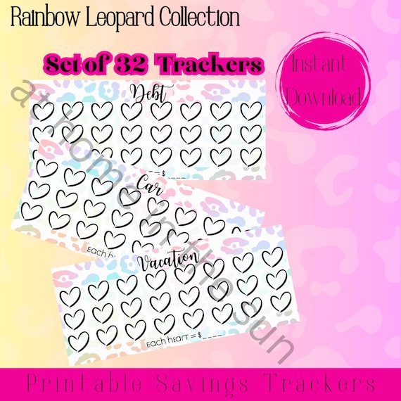 Personalized A6 Solid Color Budget Binder with Savings Trackers