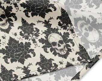Skull  Bandana - Victorian, Gothic, Halloween Bandana