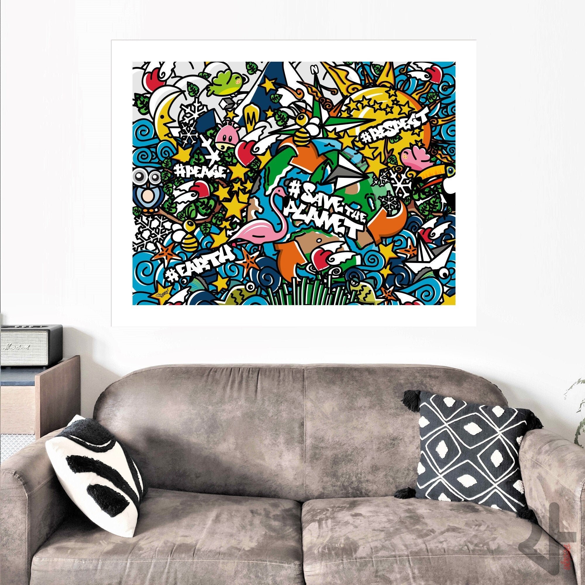 Affiche Décorative Street Art Grand Format