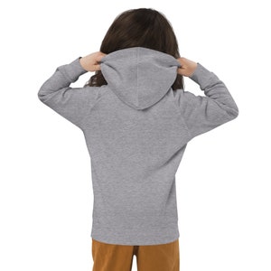 Wolf howling at the moon Kids eco hoodie, wolf howling kids vegan hoodies, wolf comfy eco friendly hoody with a pocket pouch, wolf kid hoody