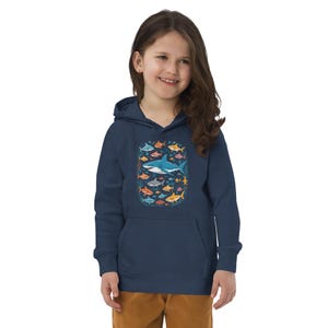 Kids Shark Hoodie: Organic Cotton Vegan Hoody for Toddlers.