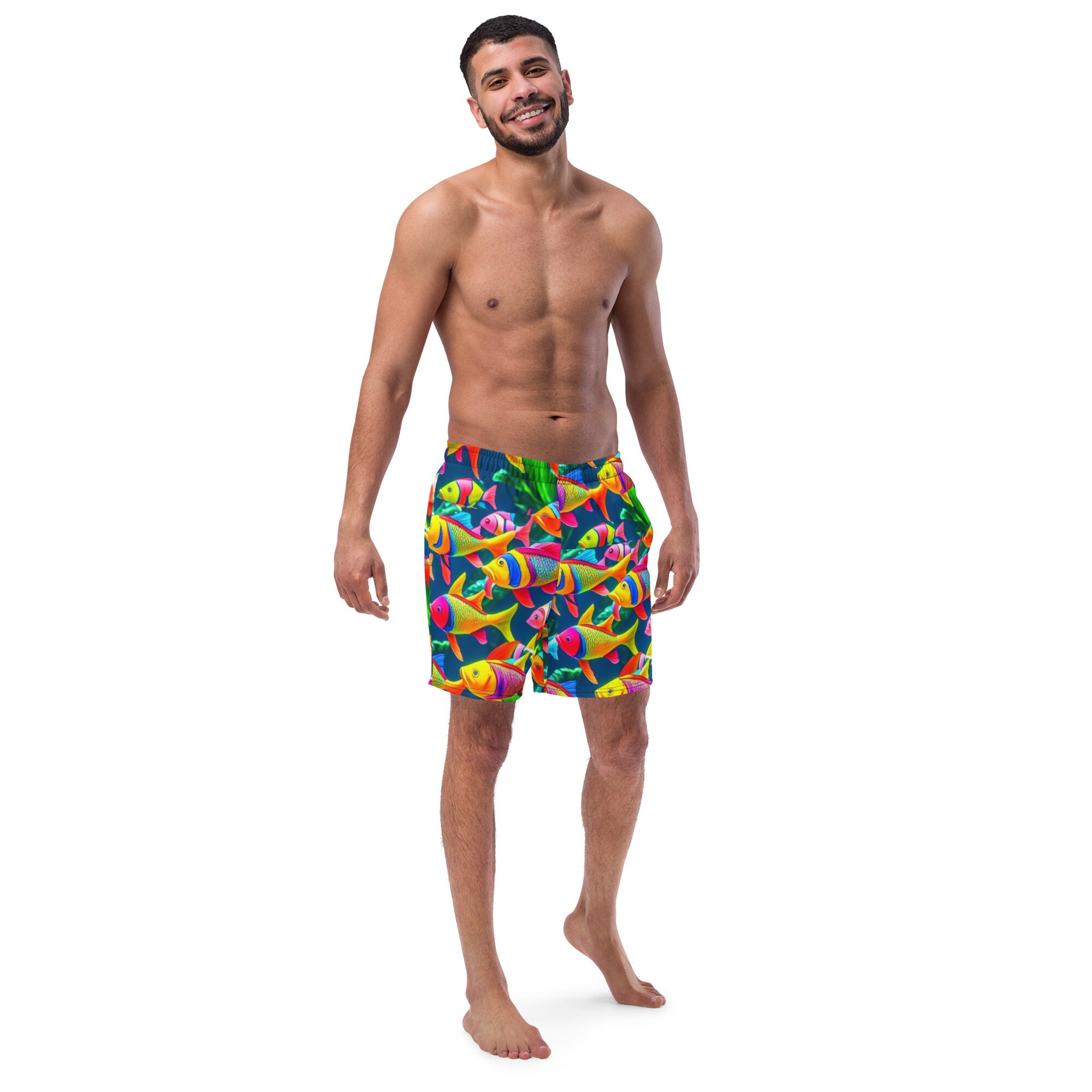 Mens colorful shop swim trunks