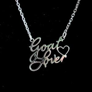 Elegant Silver Goat Necklace: Minimalist Stainless Steel Jewelry