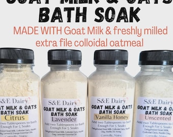 Goat Milk Oatmeal Bath Soak | Sensitive, Dry Skin
