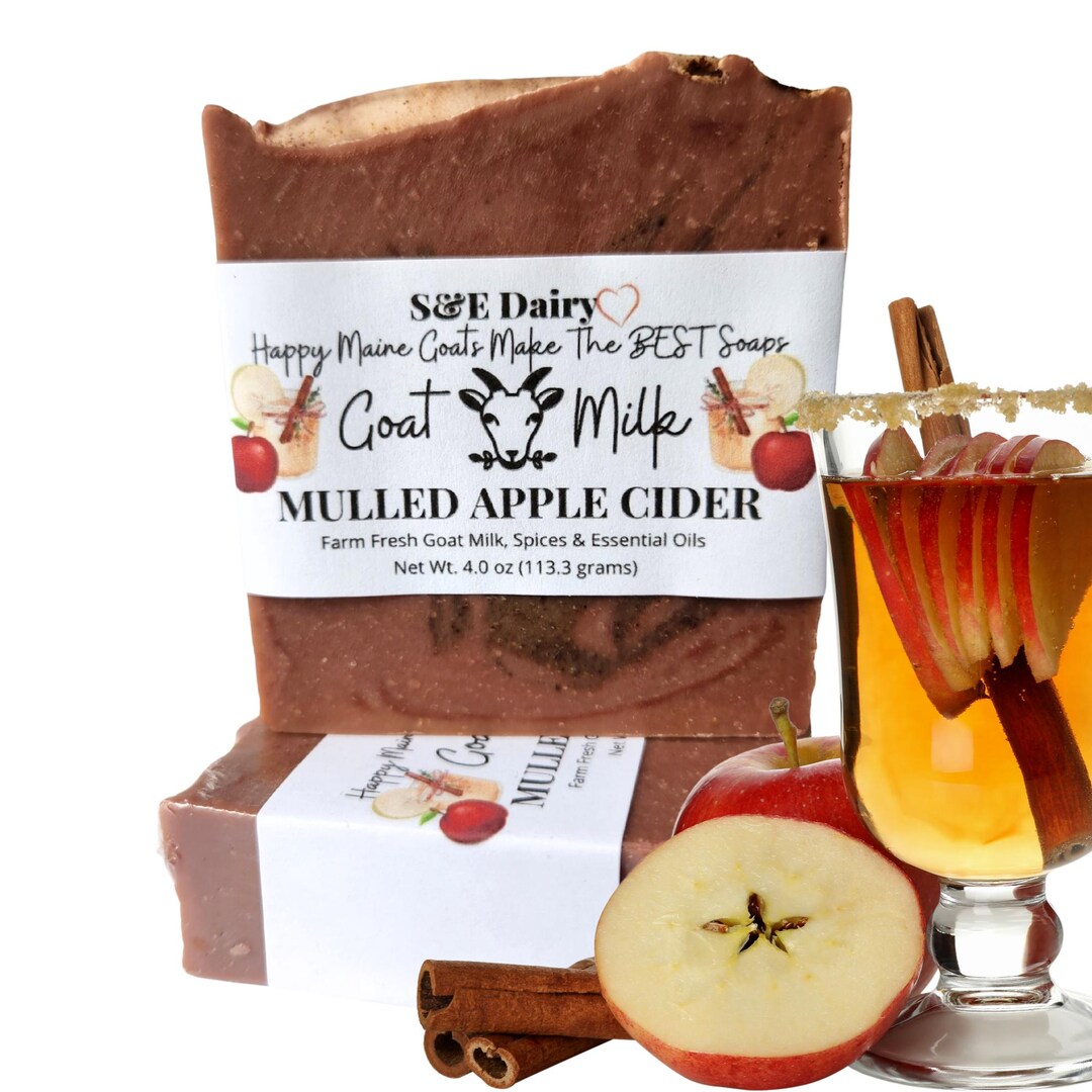 Handmade Apple Cider Goat Milk Soap: Natural Fall Essential Oil Bar - Etsy