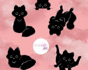 Void Cats Planner Stickers ~ Just Cats