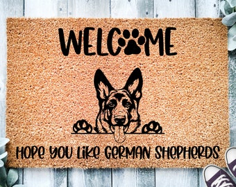 Angry German Shepherd Beanie Pet Lovers cadeau Shepherd Brodé Design Cap
