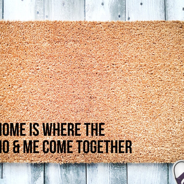 Doormat Ho and Me Etsy