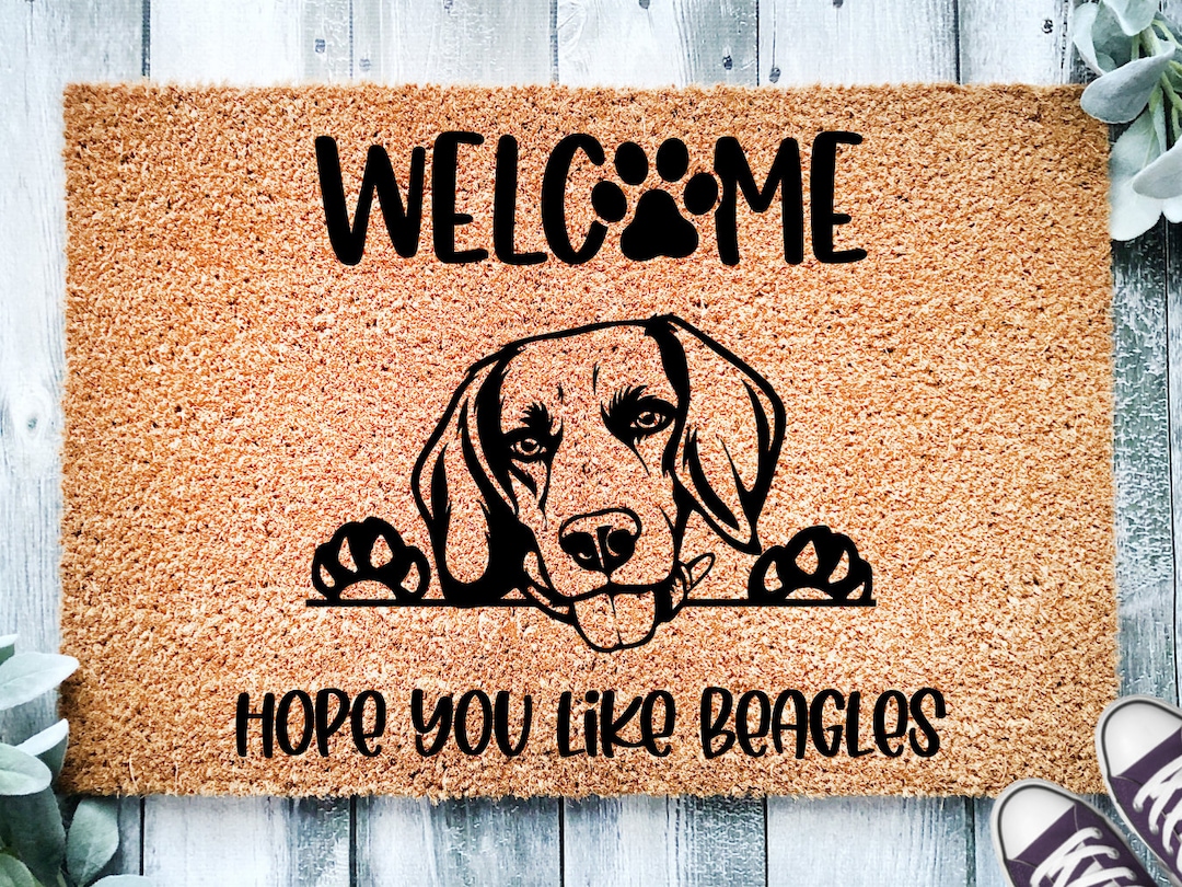 Hope You Like Beagles Doormat, Beagle Mat, Front Door Mat Pet