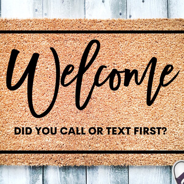 Did You Call Doormat Etsy