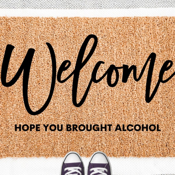 Alcohol Doormat - Etsy