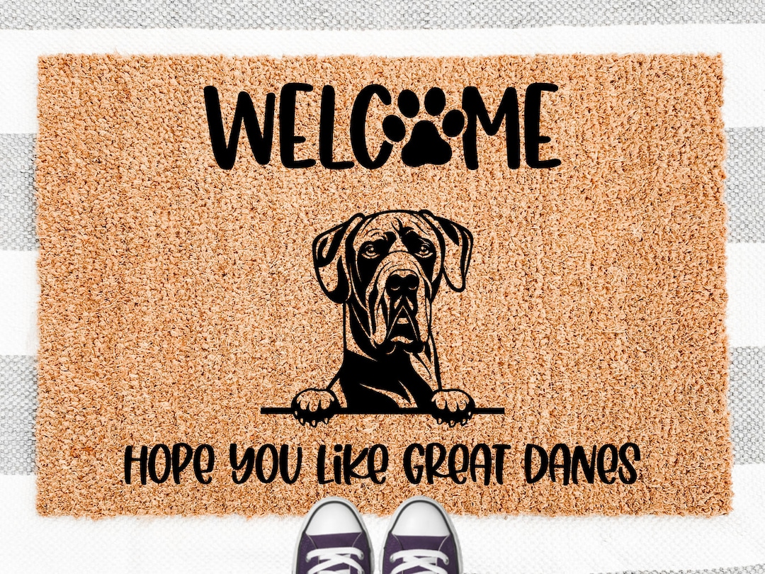 Great Dane Doormat, Hope You Like Great Danes Mat, Front Door