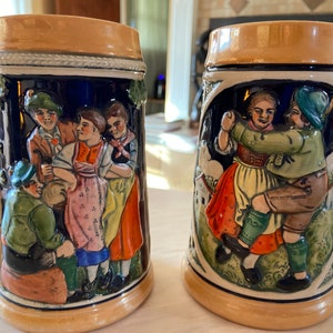 Pair of Wick-werke German Stein (lot of 2)