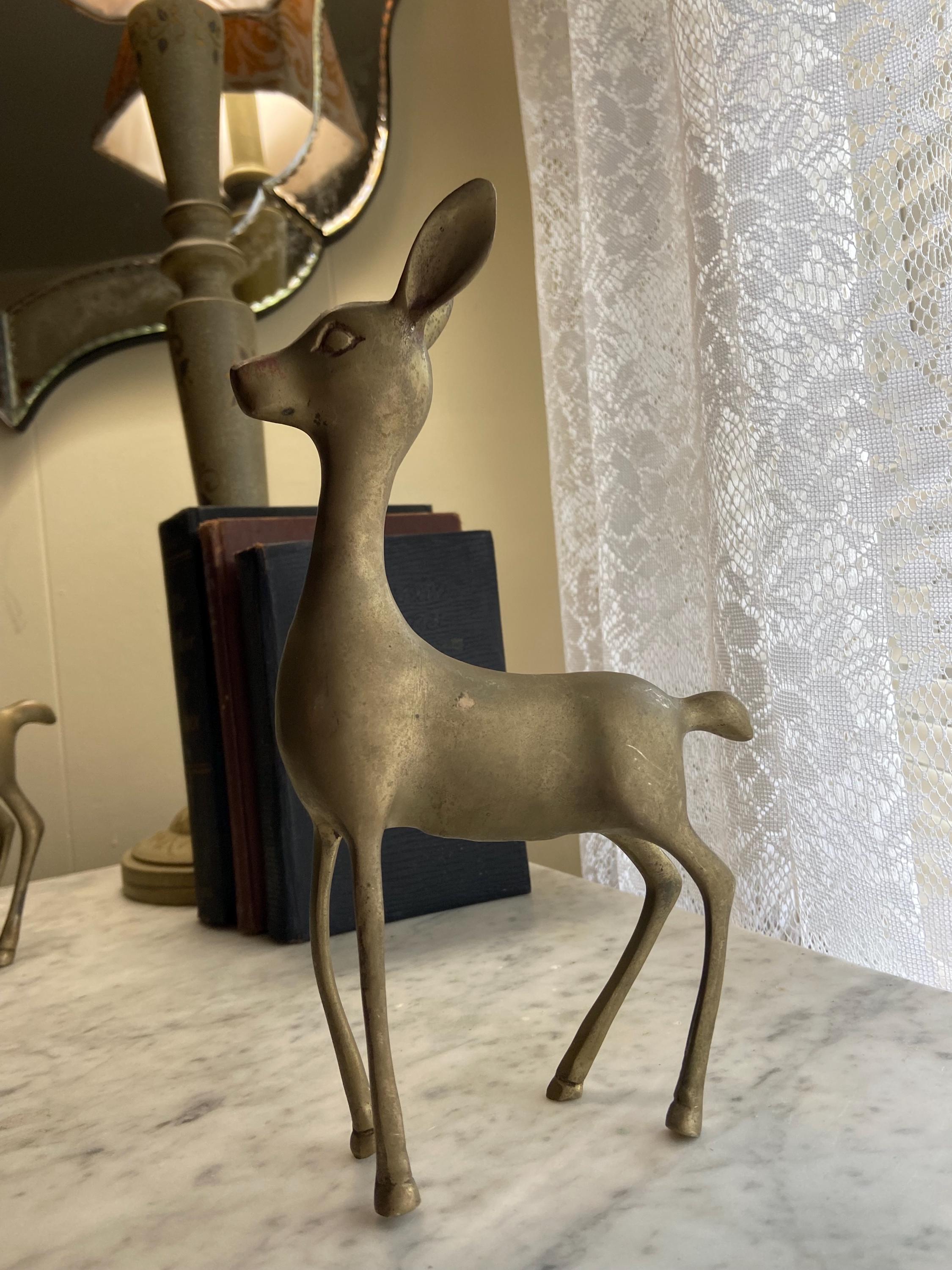 ヴィンテージの真鍮製コレクション鹿セット - Etsy 日本