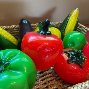 Murano style glass fruit