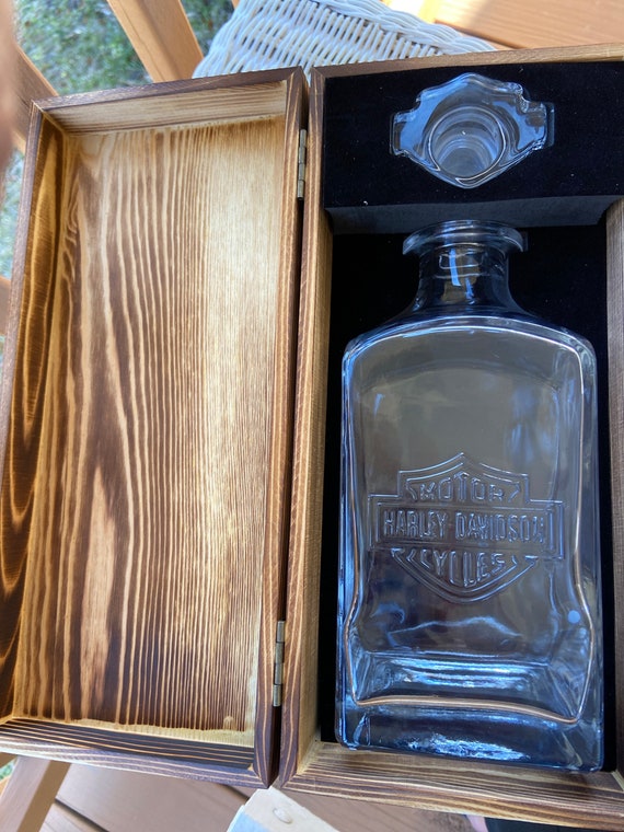 harley davidson decanter set