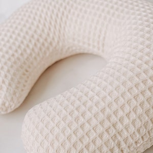 Waffle Nursing Pillow Cover, Breastfeeding Pillowcase, Nursing cover