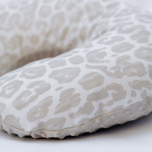 Neutral Leopard Stillkissen Kissenbezug